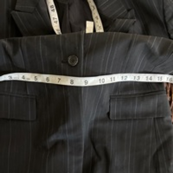 Women's Elie Tahari Blazer Size Unspecified Black Pinstripe(420T) - Picture 10 of 10